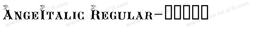 AngeItalic Regular字体转换